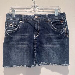 Justice Mini Denim Skort Skirt Girls Size 16.5